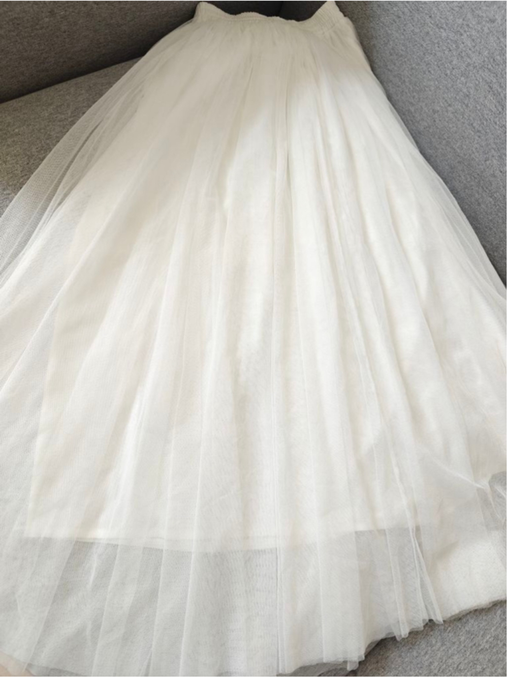 Dreamy Ivory Tulle Maxi Skirt